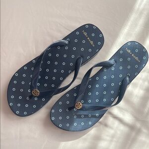 Tory Burch Blue Flip Flops